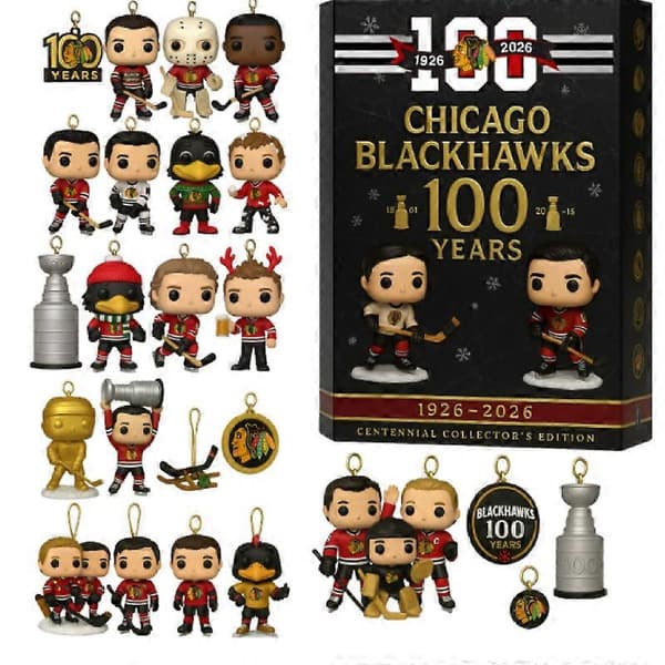 Chicago Bears uke 105 juleoverraskelsesboks juletrepynt akrylanheng