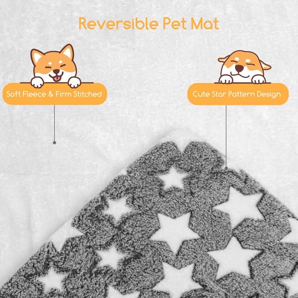 61* 41 cm hundekatt sengemåtte, blød fleece fluffy hundekattæppe, varm