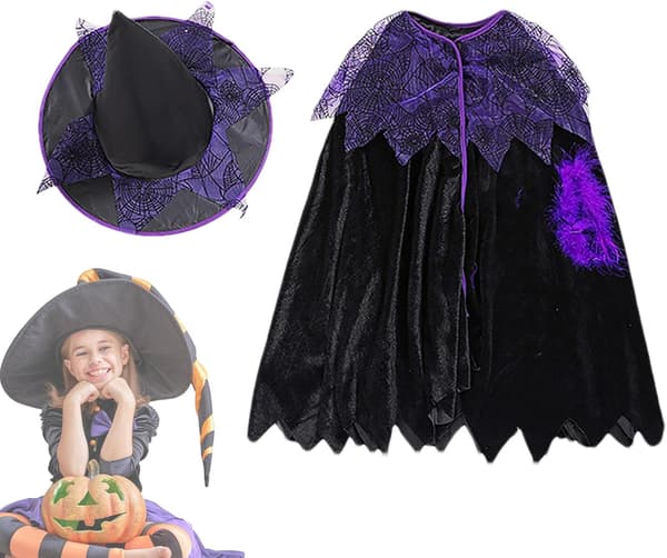 Hekse-Halloween-kostumer til piger