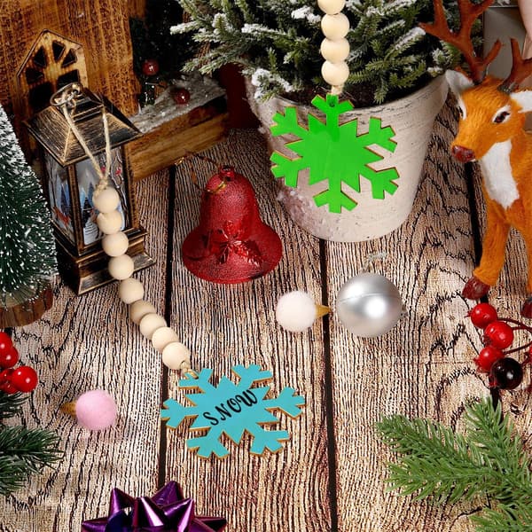 6 stk juletre hengende treperler Xmas treperlekrans