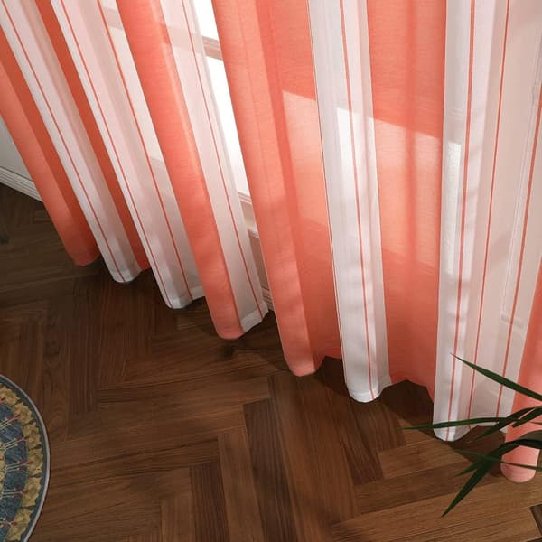Set med 2 öljetter Voile Myggnät Polyester Rand Pri