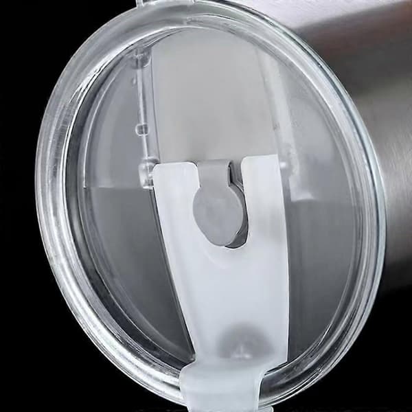 4 Pcs Classic Clear Flip Replacement Lids Eco-Friendly Tumbler Thermos Mug Replacement Roll Cover Replacement