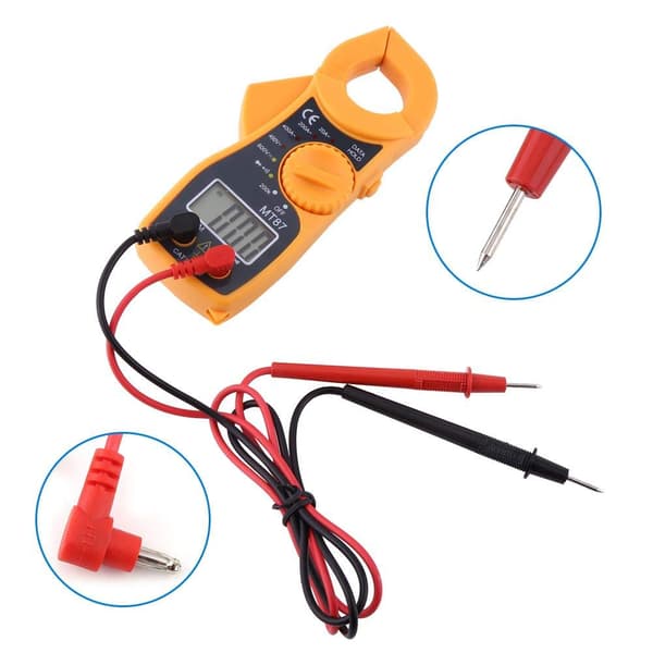 Automatisk digitalt multimeter, digitalt klem-multimeter AC DC voltmeter ammeter ohmmeter volt tester stor digital LCD-skjerm