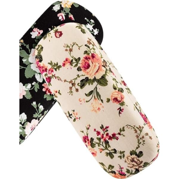 2 STK Brilleetui Hardt Etui For Kvinner Blomstret Stoff
