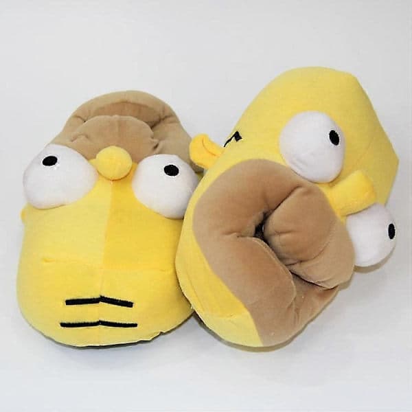 Simpsons Slippers Funny Plush Slippers Warm Winter Indoor