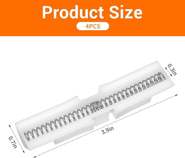 4 STK Bi-Fold Dør Slide Guide, til Hvid