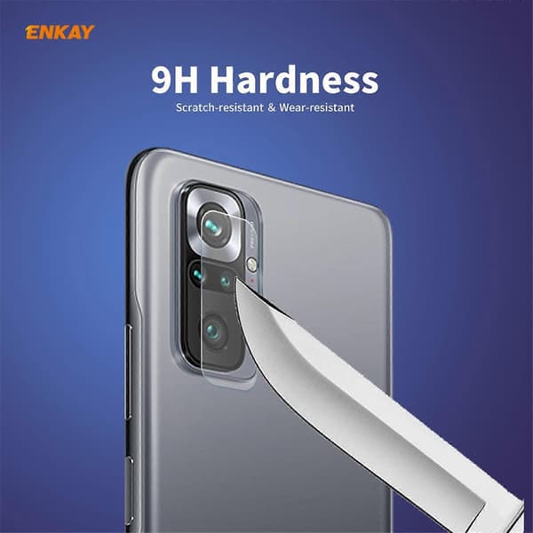For Redmi Note 10 Pro / Note 10 Pro Max 10 pcs Hat-Prince ENKAY 0.2mm 9H 2.15D Round Edge Rear Camera Lens Tempered Glass Film Protector Not Specified Not Specified