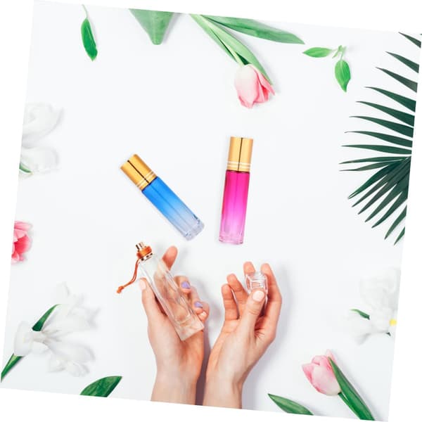 20 st 10 ml glasrullflaska med lock för resebruk