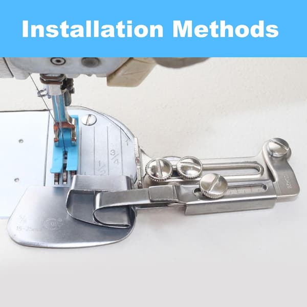 New Adjustable Rolled Hem Foot with Adjustable Width, Sewing Machine Accessory for Rolled Hem, Hemming Tool (15-25mm)