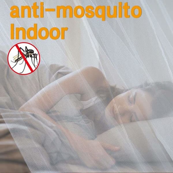 Bed Mosquito Net, Large Square Mosquito Net for Extra Large Bed, White (190 x 210 x 240 cm)