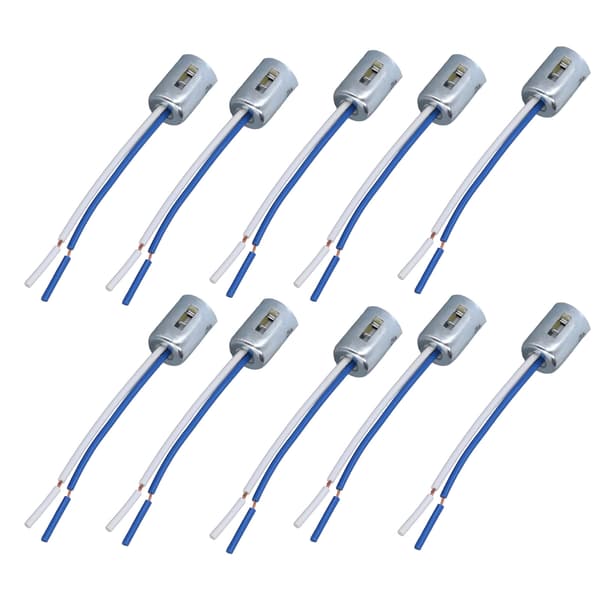 10-pack LED Bulb Socket Holder Twist Light Base Wire Connector for 1157 Bulb