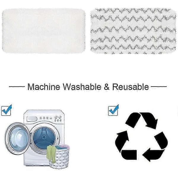 4-pack Ångmoppdynor Set för Bissei Spinwave 2039a 2315a 2037 2124