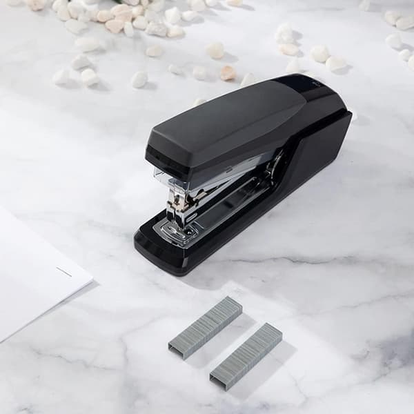Desktop Stapler Commercial Desktop Stapler, 40 Sheet Capacity Portable Durable Metal Stapler (Black)