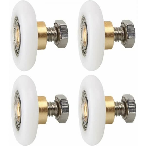 4 kpl suihkuoven pyörää 23 mm, vaihtopyörät suihkuun