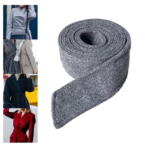 Yllerockbälte för damer - Bred mångsidig trenchcoat-slips för långa rockar - Grå[JUN] 180cmx5cm gray 180cmx5cm gray