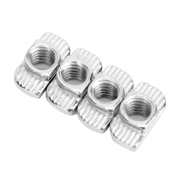 Europeisk Standard T-mutter M6 Gjenge 30T Glidemutter 100 stk