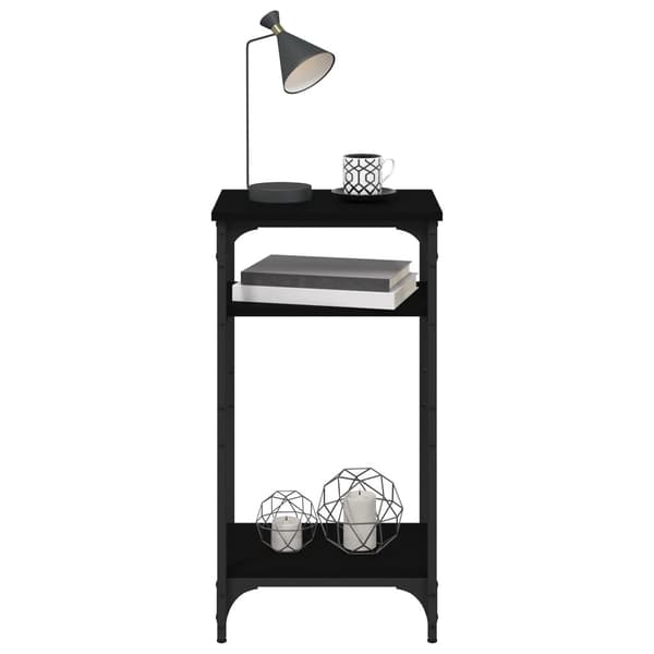 vidaXL Side Table Black 40x30x75 cm Engineered Wood 6510 Black 6510 Svart