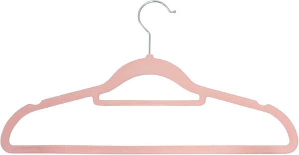 20-pack Sammetshängare Rosa Pink