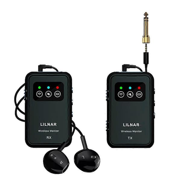 2.4G trådløst in-ear monitorsystem, stereo/mono-sender og mottaker for scene og studio