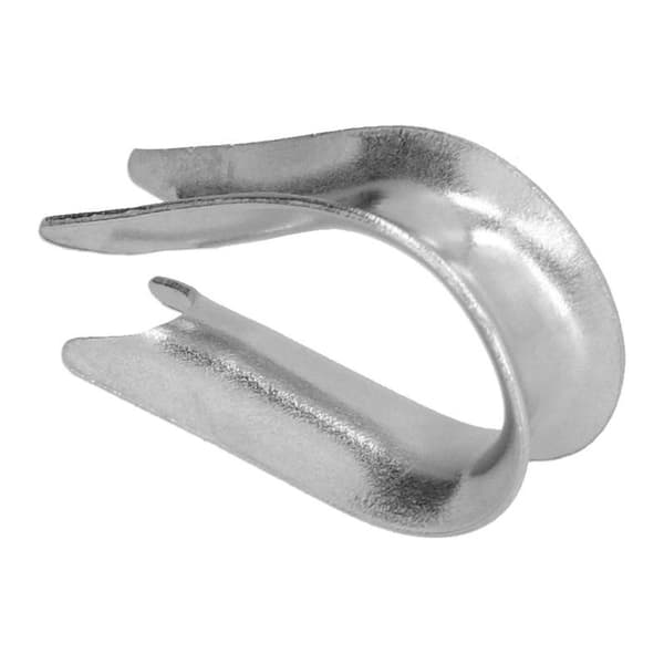 Stainless Steel Wire Rope Rigging Tools, 50-Pack Wire Rope Thimbles for Shipbuilding Industry (M4 (4mm))