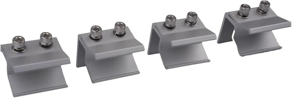 Tagfalsmontering Forudmonteret - 14 stk. aluminiumsklemmer til solpaneler, hardware i rustfrit stål, samlet design (4 stk.) 4 stk. 4pcs