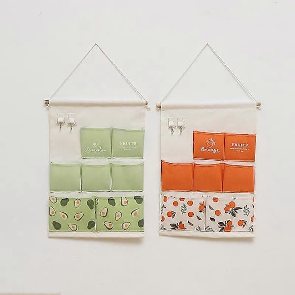 Wall Mounted Storage Bag Door Rear Wall Shelf Organize Wall Mounted Bag Small Tote Dorm