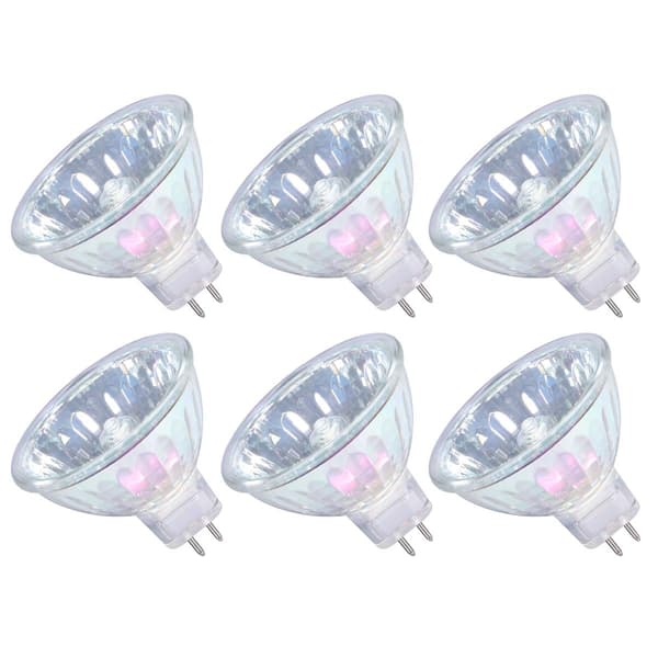 Dimmable Halogen Bulb MR16 12V 35W GU5.3 Spotlight 36° Beam Angle Warm White 4000 Hours Long Lifespan 6-pack