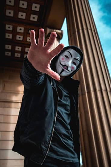 Anonym Mask för barn - V för Vendetta Mask Halloween Masker Guy