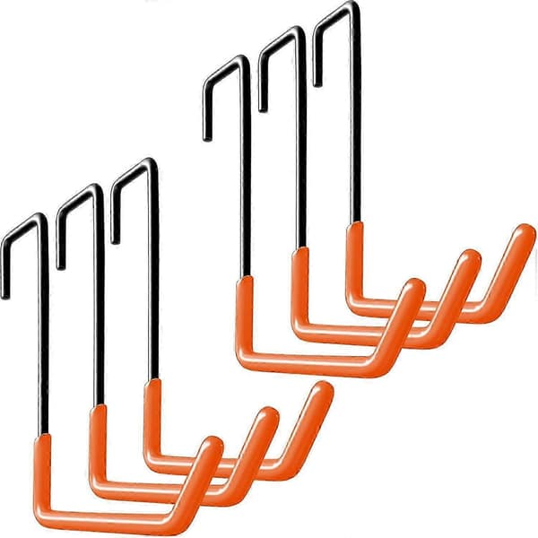 Durable Non-Slip Rafter Hooks for Garage Organization - Heavy Duty S Hooks for Bikes, Ladders, and More