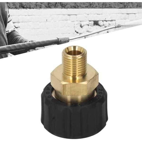 Messing- og gummiadapter til højtryksrenserforbindelse G14 M22 X 15 mm 5000 PSI YYV