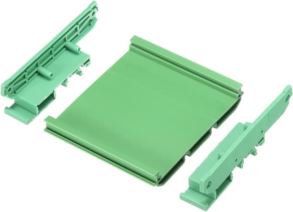 Piirilevyn DIN-kiskokiinnike, piirilevyn asennusteline 90x90mm vihreä 90mm x size_name M5x8mm
