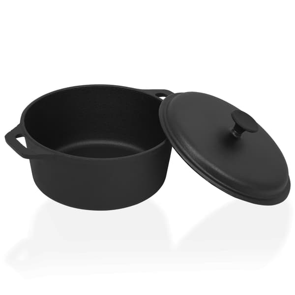 vidaXL Pata Ø26,5 cm valurauta Musta Svart