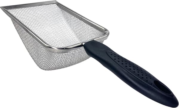 Sandspade i rustfritt stål for reptiler, sikt F