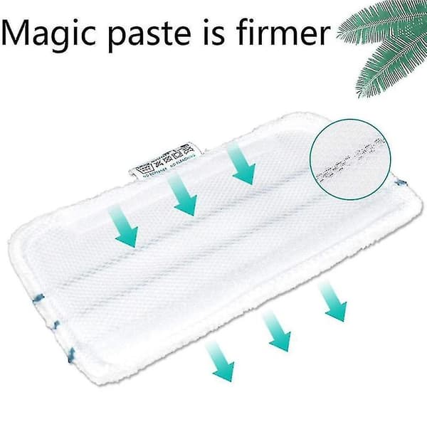 Mikrofiberkluter Universal Rengjøringsputer Kompatible Dampmopper (4 stk, Hvit)