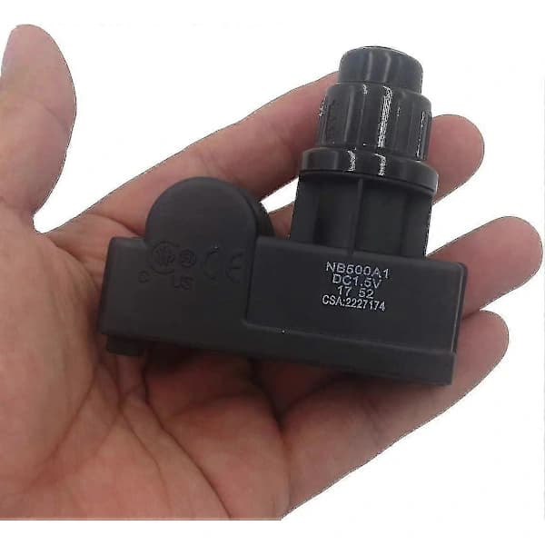 Gas Fireplace Ignition Kit with Electrode AA Battery Pulse Ignition for Most Gas Appliances 1 Output Black