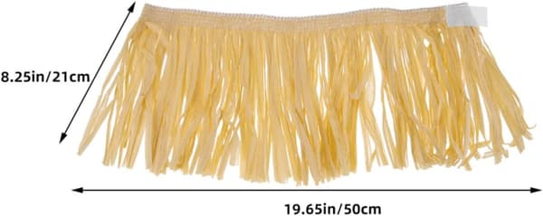 2 sett hawaiisk Hula Raffia Papirskjørt Kostyme for Menn og Kvinner