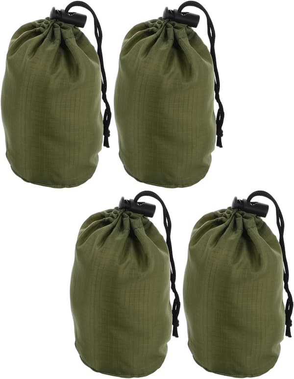 4st Vattentät Nylon Regnrock Förvaringspåse Organizer med Dragsko