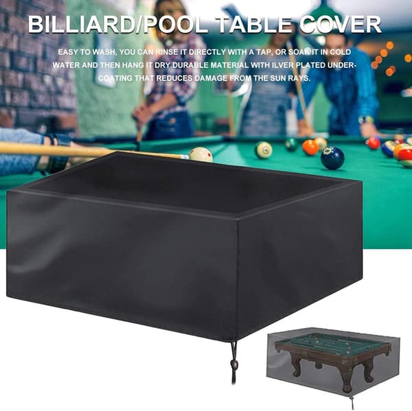 Billardbordsdækken, Sort 7 Ft Beskyttelse Fuld Dækning Billard