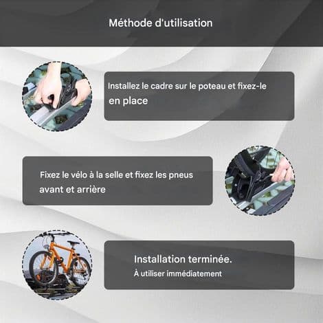 Cykelhjulstop - Støtte til hjulstop og bagcykler - Tilbehør