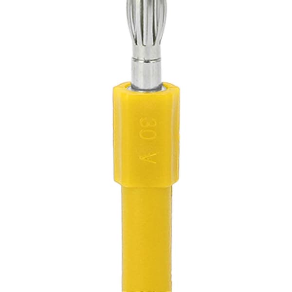 5 stk 4 mm bananstikadapter Stærk forbindelse God ledningsevne 4 mm til 2 mm konvertering Bananstik Gul