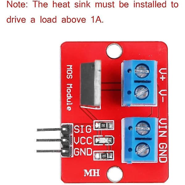 10 stk Irf520 Mosfet Driver Modul for Arduino Pi