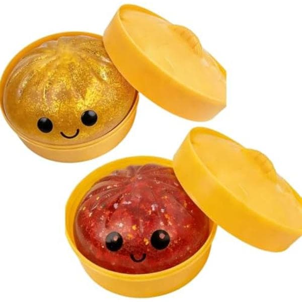 Glitter Dumpling, Glitter Dumpling Squishy Box, Dumpling Squishy, Anxiety Relief Fidget, Soft Squeezable Decompression Dough 2pcs-e 2pcs-e 2pcs-e 2pcs-e
