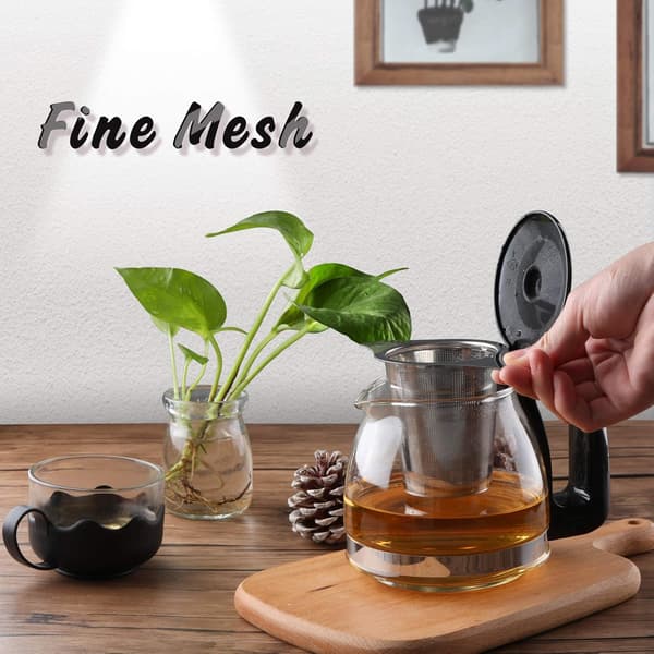Te-filter, 2 stk. fine huller te-infuser fremstillet af 304 rustfrit stål
