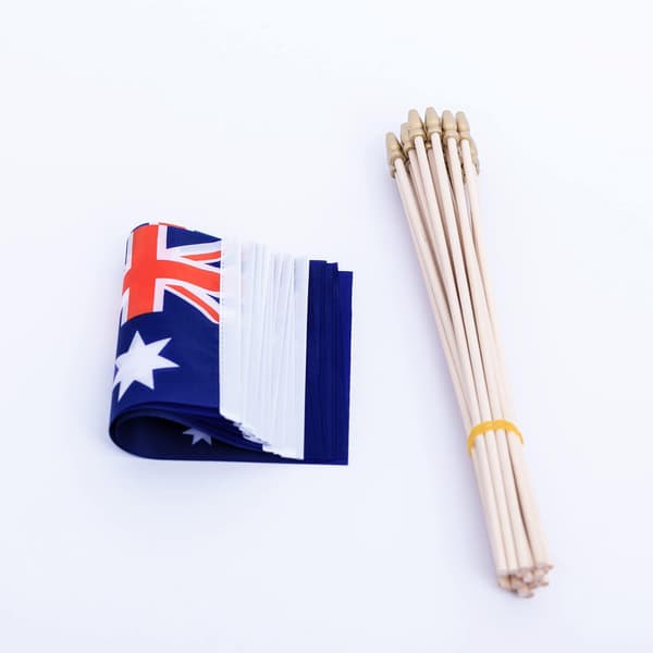 JamY Home Australia Pinneflagg Australske Små Mini Håndholdte Flagg, 5x8 Tommer, 12-pakning