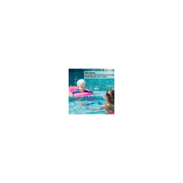 Flydende pooltermometer, flydende vandtermometer, pooltermometer med snor, sødt tegneserie-termometer, til udendørs og indendørs pools