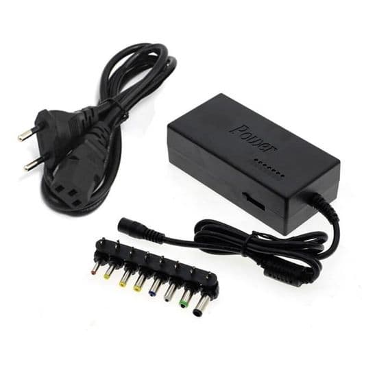 96W Justerbar AC/DC Laptop Strømadapter, Universell Laptoplader med [7A4FC1B]