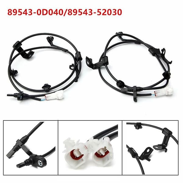 1 Pair Front Left & Right ABS Speed Sensor For 2006-2012 Yaris, 2008 - 2009 Xd 89543-52030, 89543-0d0