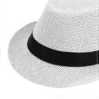 Papyrus Hatt Chic Sommar Bekväm Solhatt för Utflykter Semester Resepresent (Vit Barn)