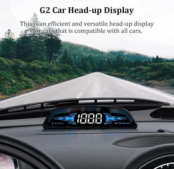 GPS-hastighedsmåler til bil, speedometer, head-up-display, hastighedsmåler, hastighedspåmindelse og træthedspåmindelse derhjemme
