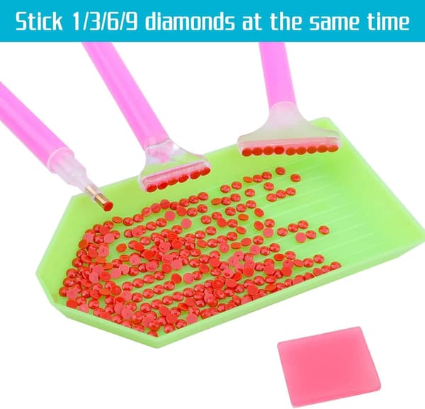 58 stk DIY diamantmalingssett, 5D diamantmalingsverktøy